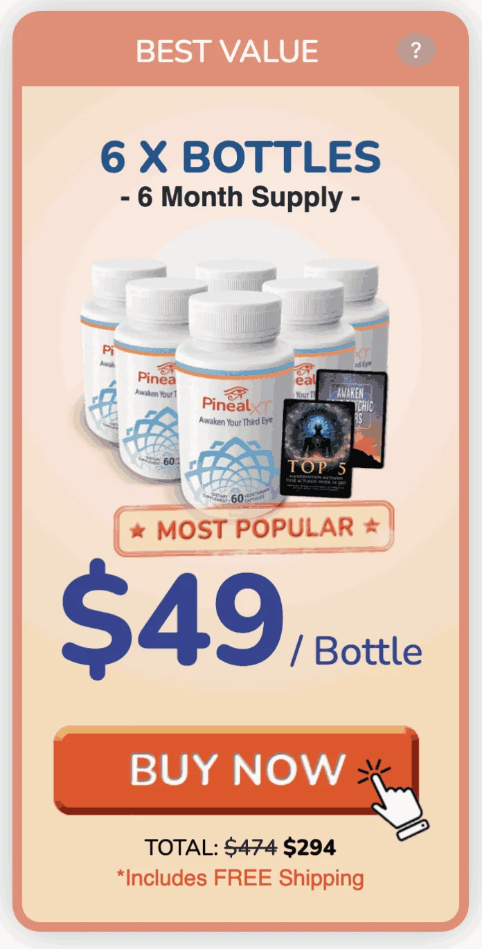 Pineal XT 180 Day Supply bottles